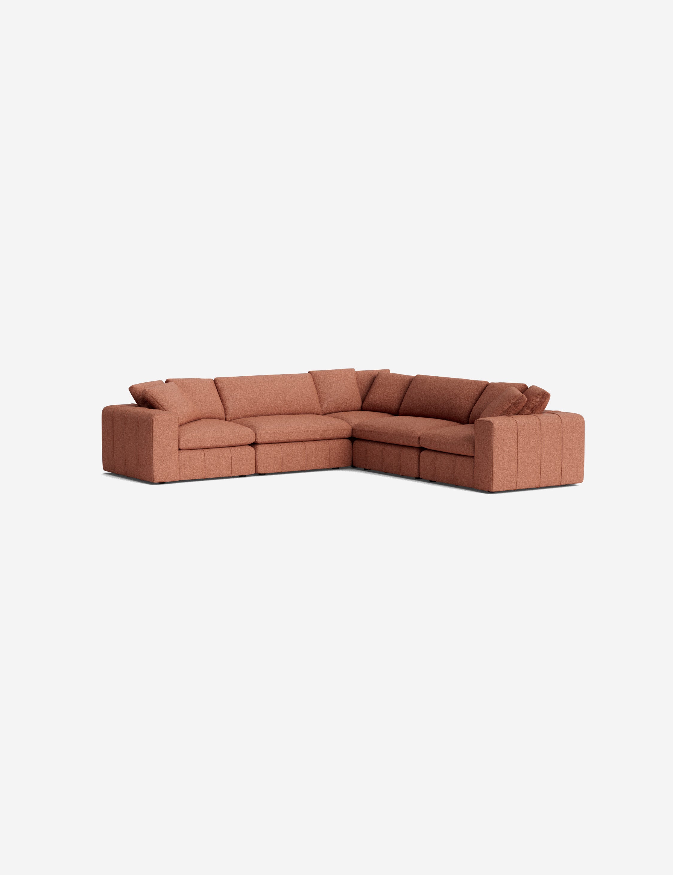 Capella Modular Corner Sectional Sofa - Modern L-Shaped Couch with Reversible Chaise, Soft Fabric Upholstery - Perfect for Living Room, Family Room & Home Theater