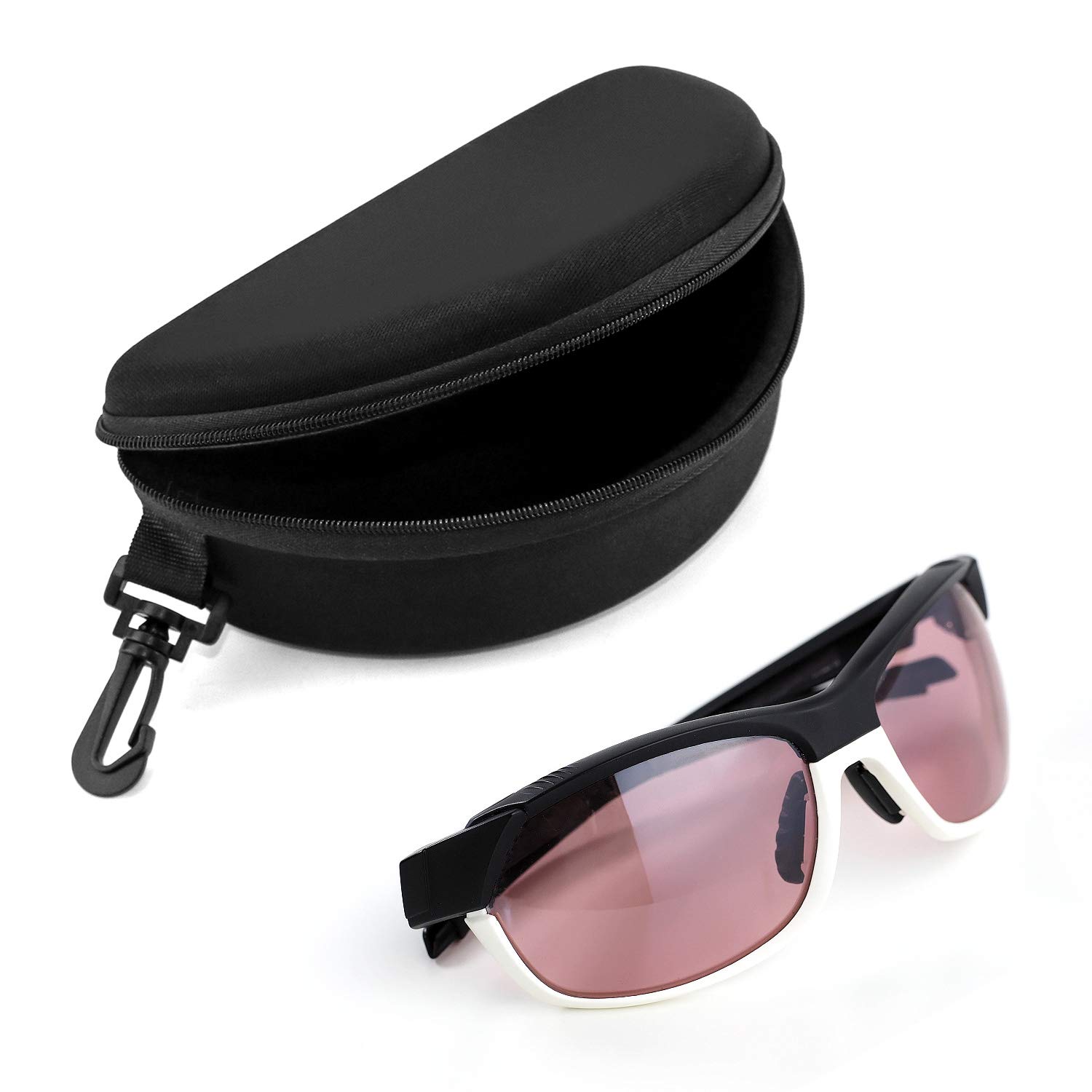 QWORK Sports Glasses Case - Protective Eyewear Storage for Ski Goggles, Sunglasses & Snowboard Gear - Durable Hard Shell Travel Case for Athletes & Outdoor Enthusiasts - Perfect for Skiing, Snowboarding & Travel Accessories Organization