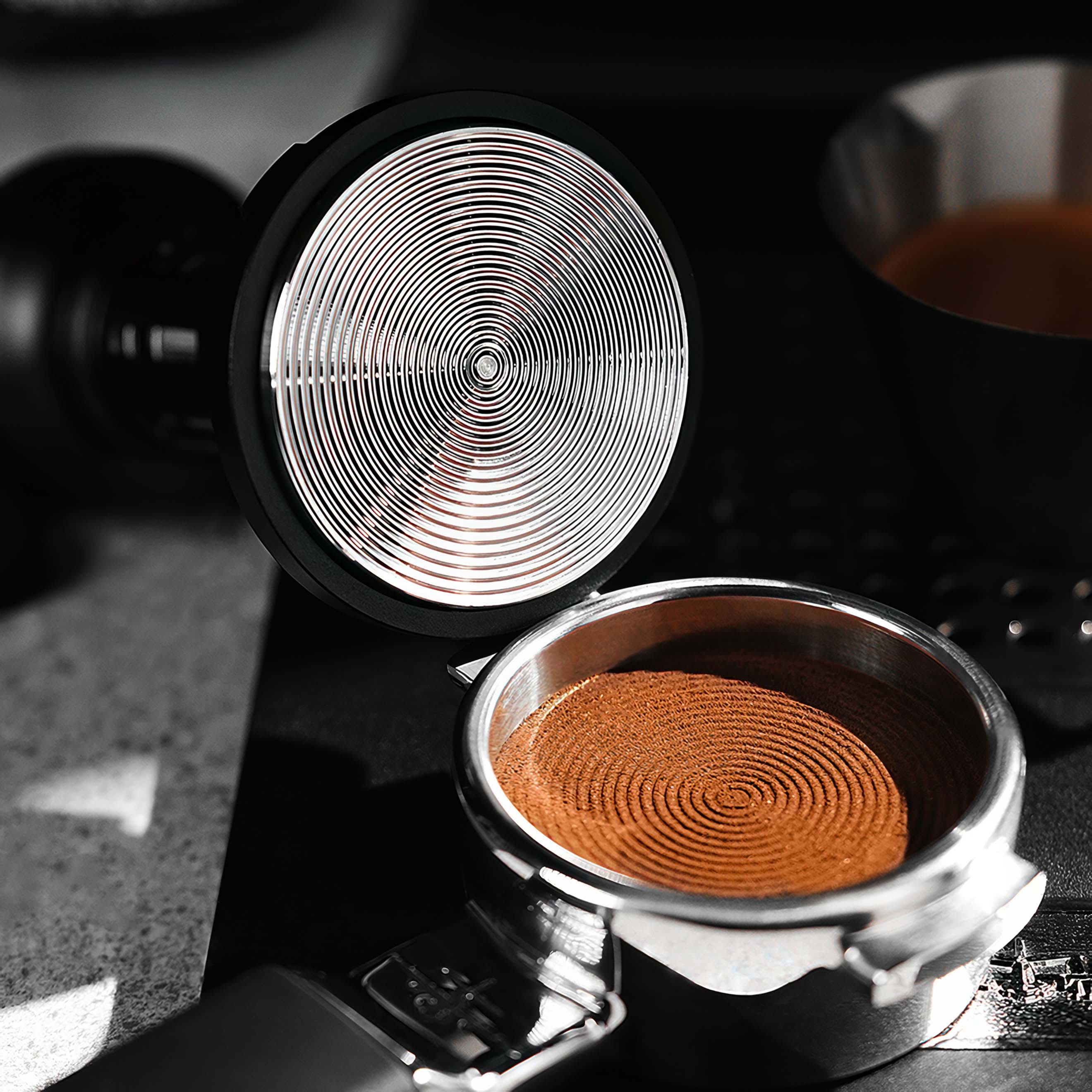 Premium Espresso Tamper - MHW 3BOMBER Professional Coffee Press for Baristas & Home Brewing | Perfect for Espresso Machines & Coffee Shops