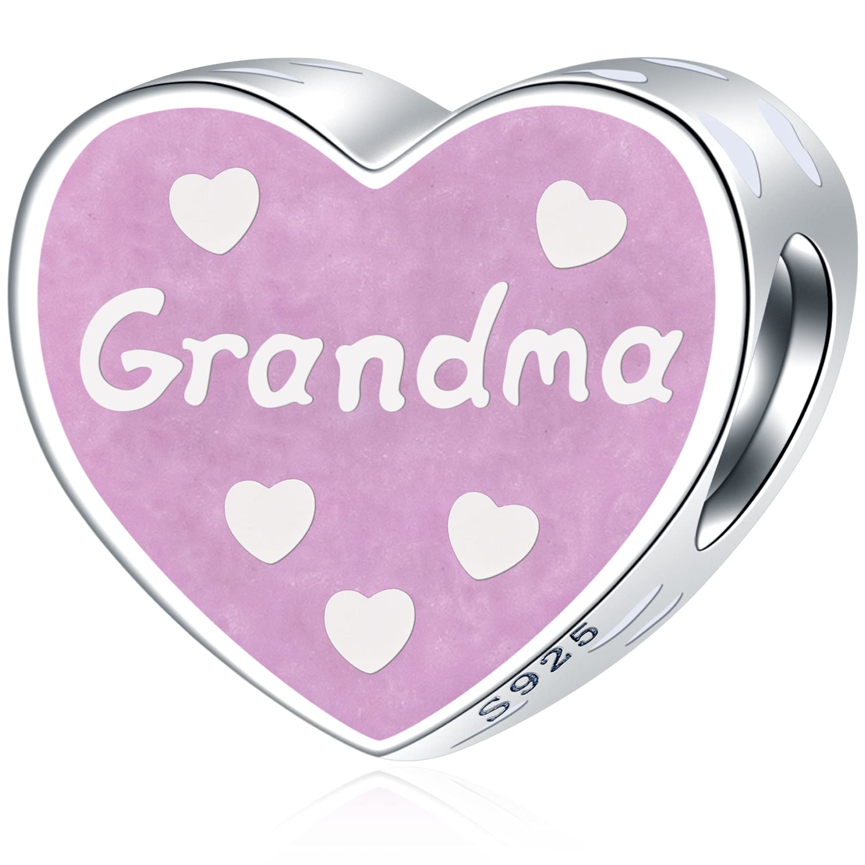 EMOSTAR Sterling Silver Family Theme Charms - Mother, Father, Daughter, Son, Nana, Wife, Husband, Godmother, Mom Crown & Sister Heart Beads | Thoughtful Gifts for Mother's Day, Father's Day & Special Occasions | Perfect for European Bracelets & Family Keepsakes