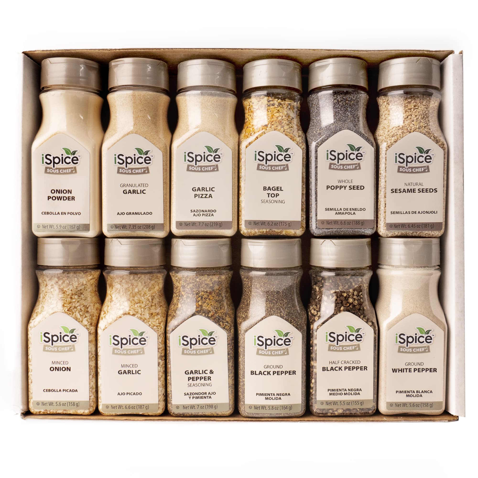 iSpice Starter Spice Set - 48 Pack Premium Herb Spices & Seasonings Kit for Cooking | Perfect Gift for Home Chefs | Ideal for Baking, Grilling & Everyday Meals