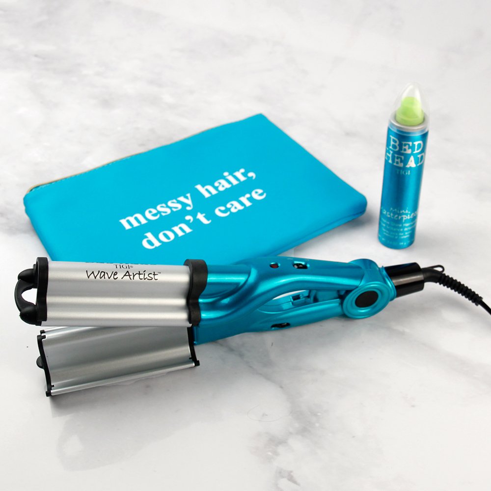 BED HEAD Ceramic Deep Waver Hair Styling Iron - 15x9x7 Inch for Perfect Beach Waves & Natural Curls | Salon Quality Hair Tool for Women | Great for Parties, Weddings & Everyday Styling