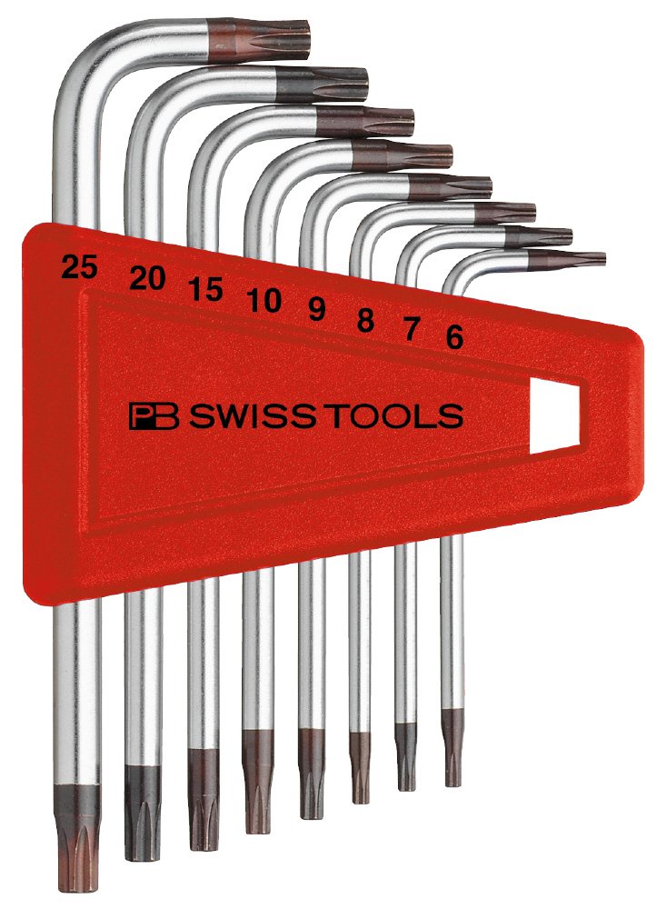 PB Swiss Tools Offset Screwdriver Set - Torx T6 to T25 Screwdriver Kit for Precision Work | Ideal for Automotive, Electronics & DIY Projects