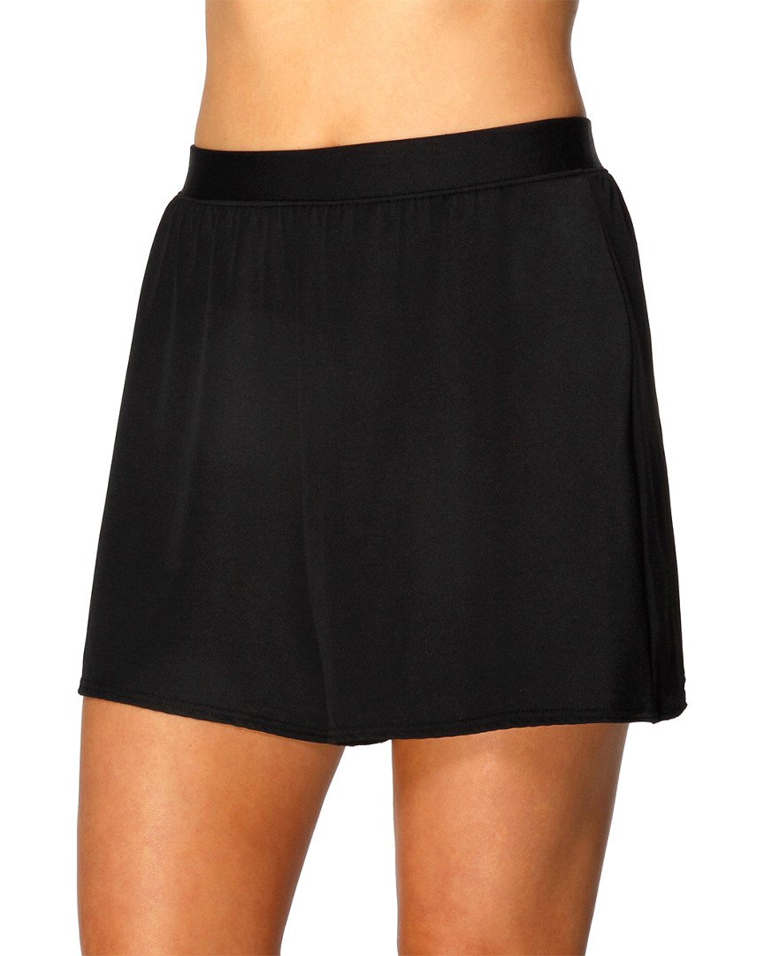 Miraclesuit Women's High-Waisted Swim Shorts - Black Size 12 | Control & Slimming Swimwear Bottom for Beach, Pool & Water Aerobics