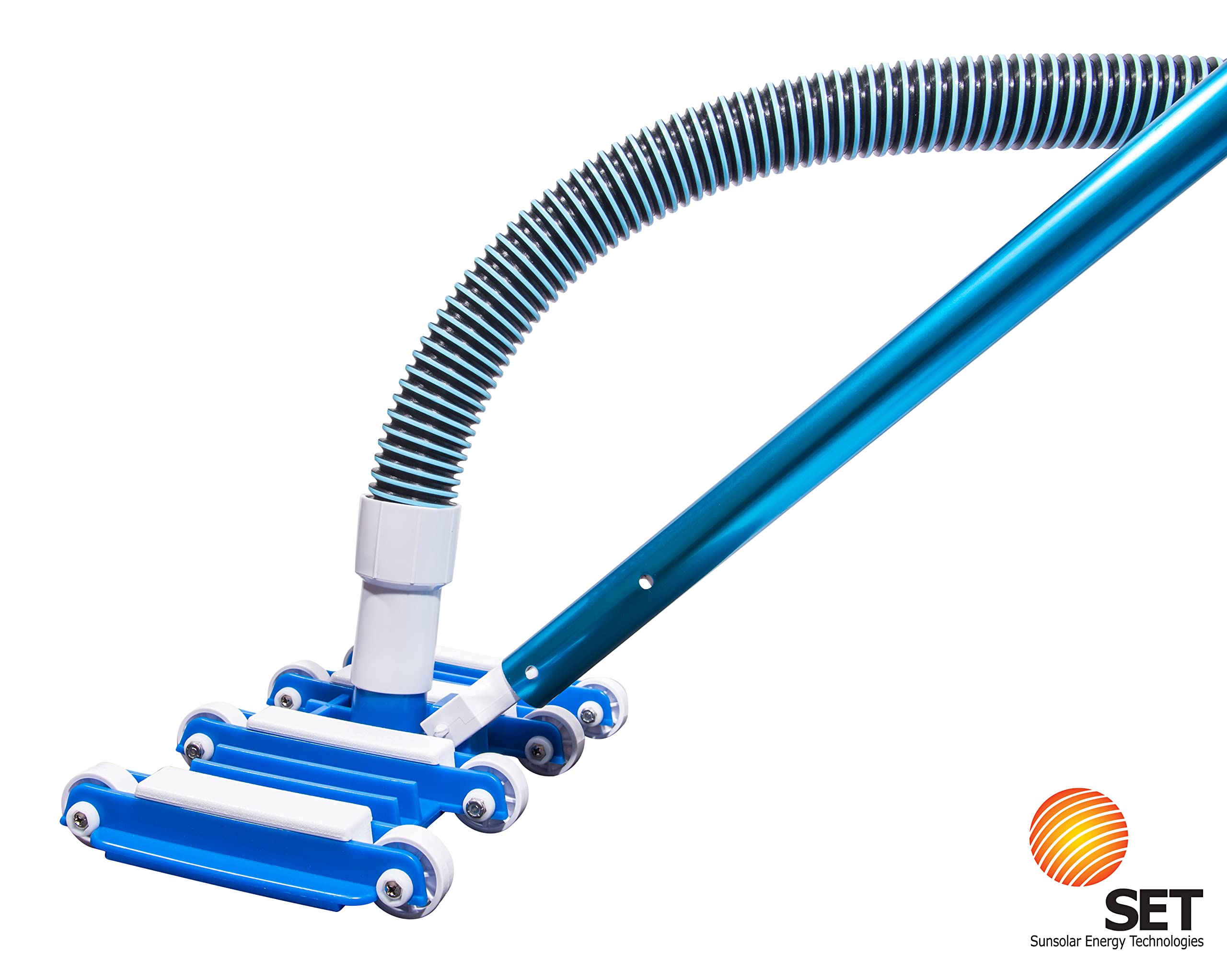 SET SUNSOLAR ENERGY TECHNOLOGIES Vacuum Head on Wheels for Concrete Swimming Pools - Efficient Pool Cleaning Solution for Residential & Commercial Use