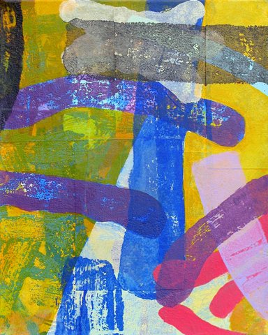 Gary Jenkins: Transfer Painting No. 14 - Abstract Artwork for Modern Home & Office Decor | Wall Art for Living Room, Bedroom & Workspace