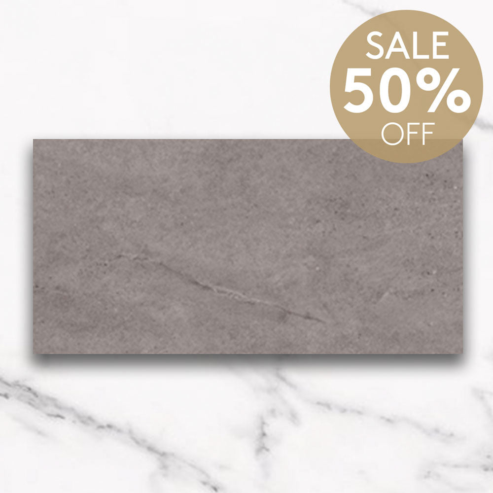 Concerta Grey 450x900 Limestone Look Outdoor Porcelain Tile - Durable & Weather-Resistant for Patios, Pool Decks & Garden Pathways