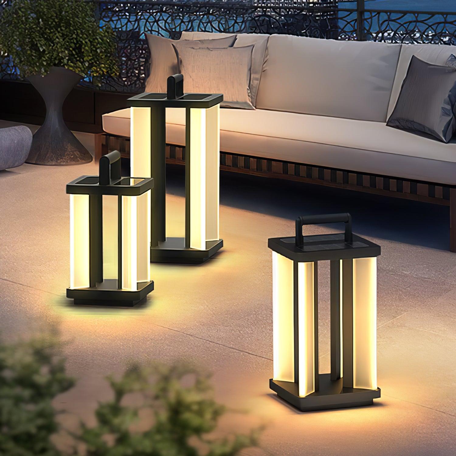 Metroluxe Solar Powered Outdoor Lights - Waterproof LED Garden Lights for Patio, Yard, Pathway - Energy Efficient Landscape Lighting for Home & Garden Decor