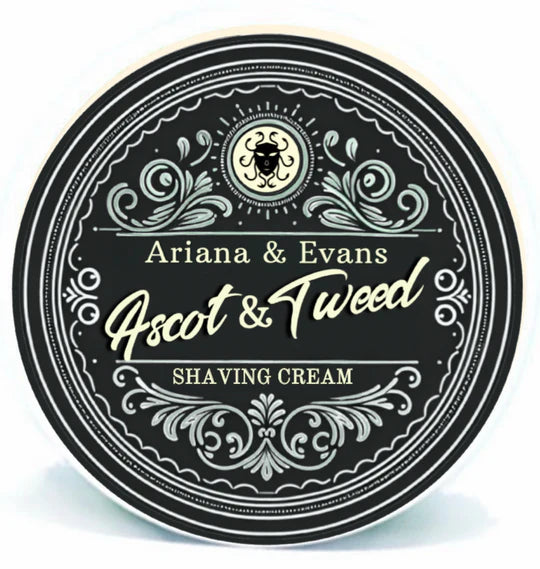 Ariana & Evans Ascot & Tweed Shaving Cream for Men - Premium Luxury Shave Soap with Moisturizing Formula - Perfect for Daily Grooming & Sensitive Skin Care Routine