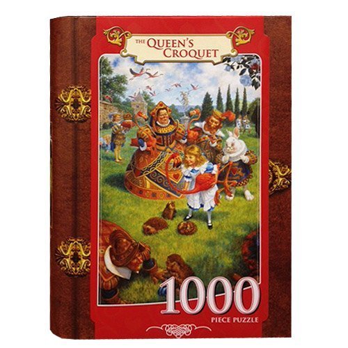 1000 Piece Fairy Tale Story Jigsaw Puzzle - The Queen's Croquet Game | Perfect for Family Game Night & Educational Activities