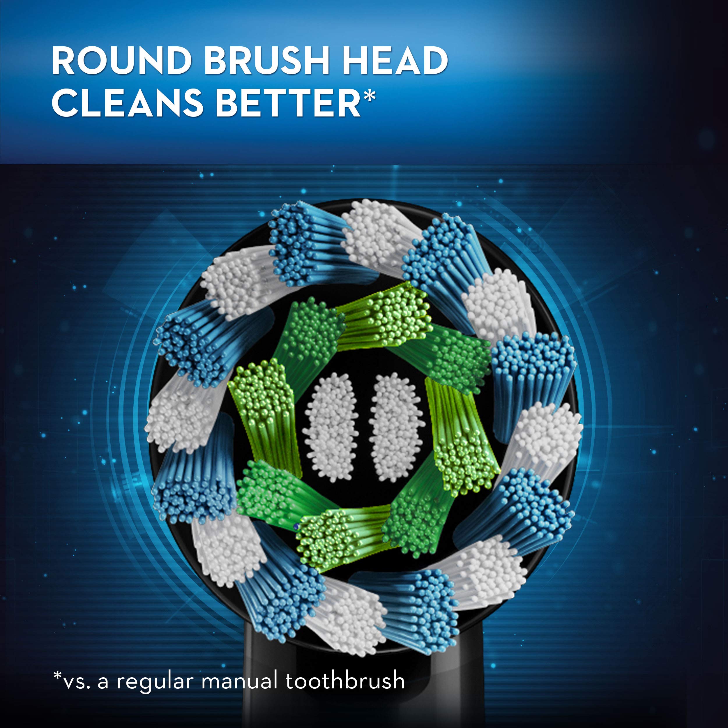 Oral-B Genius 6000 Electric Toothbrush with Smart Pressure Sensor, Black - Rechargeable Toothbrush for Whitening Teeth & Gum Care, Perfect for Travel & Home Use
