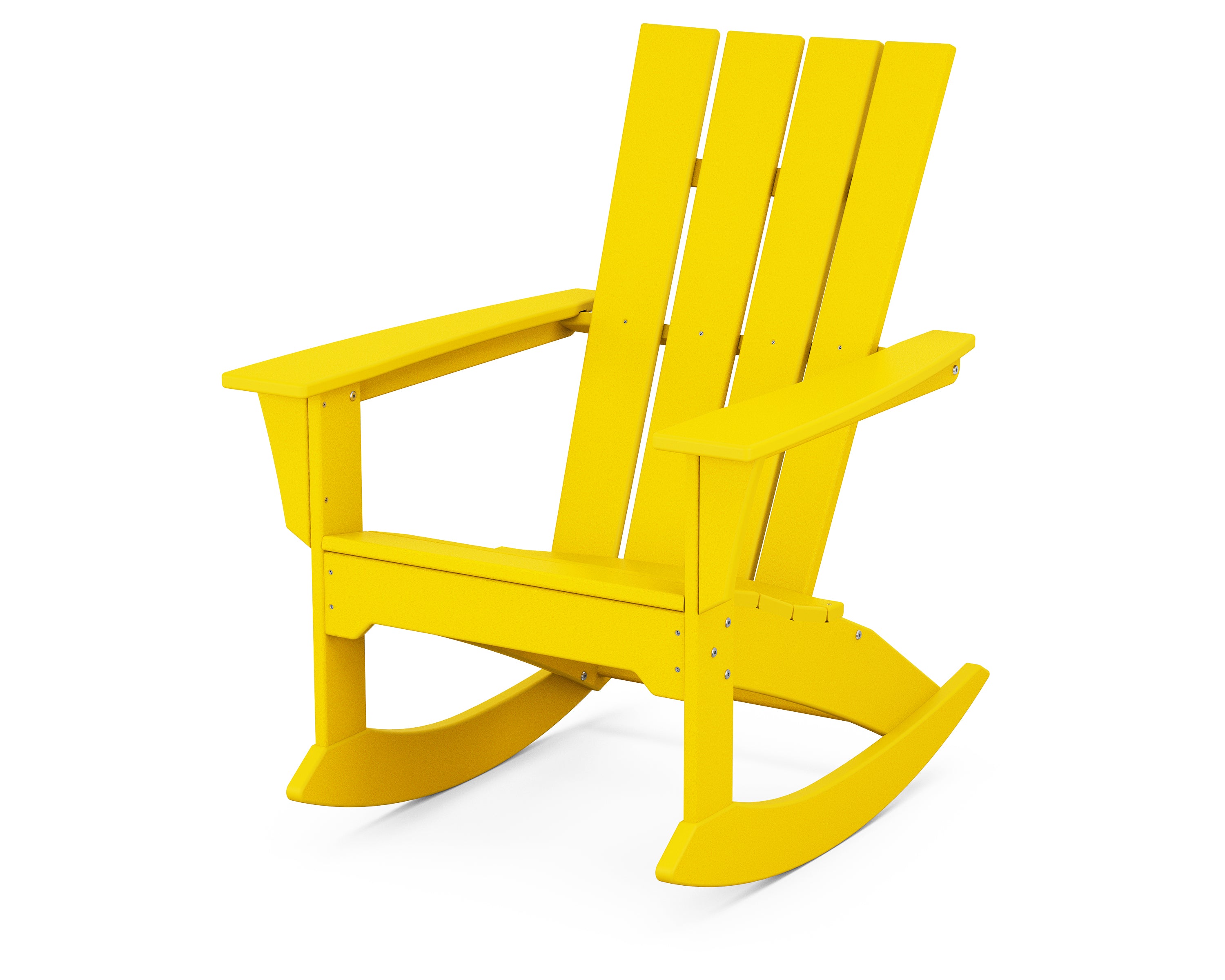 POLYWOOD Quattro Adirondack Rocking Chair - All-Weather Outdoor Rocking Chair for Patio, Garden & Poolside - Durable HDPE Material - Comfortable & Stylish Design