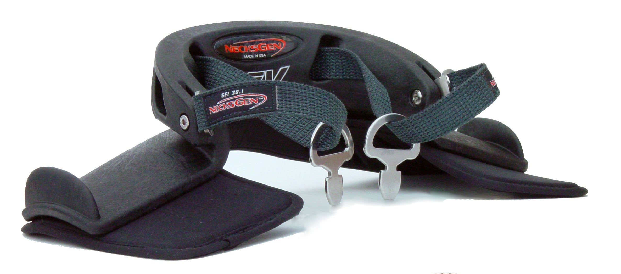 Necks Gen REV Head & Neck Restraint - SFI 38.1 Certified Racing Safety Device with Helmet Posts - Perfect for Motorsports, Track Days & High-Speed Driving