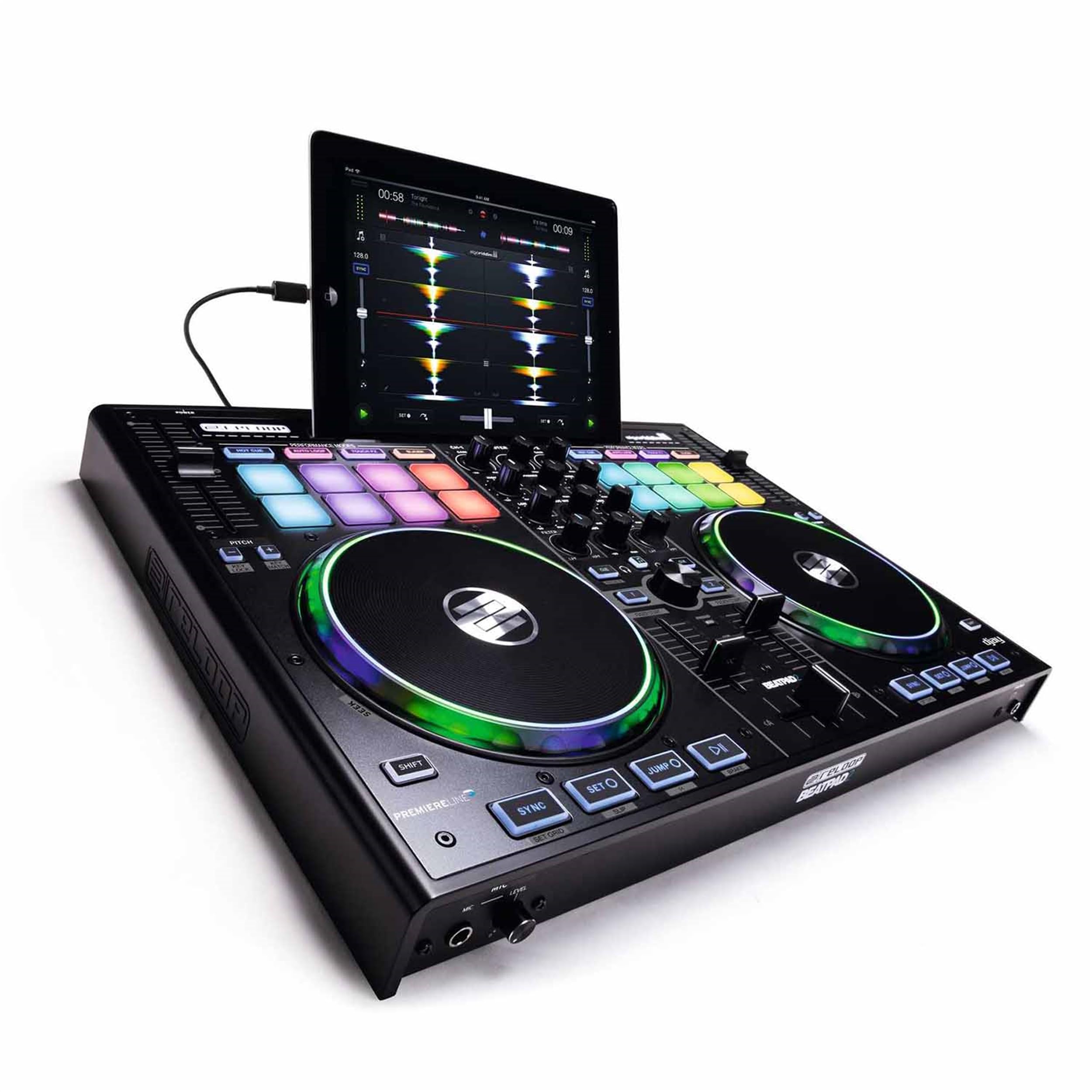 Reloop Beatpad-2 Professional DJ Controller - Compatible with iPad, Android & Mac | Perfect for Mobile DJing, Home Studios & Live Performances