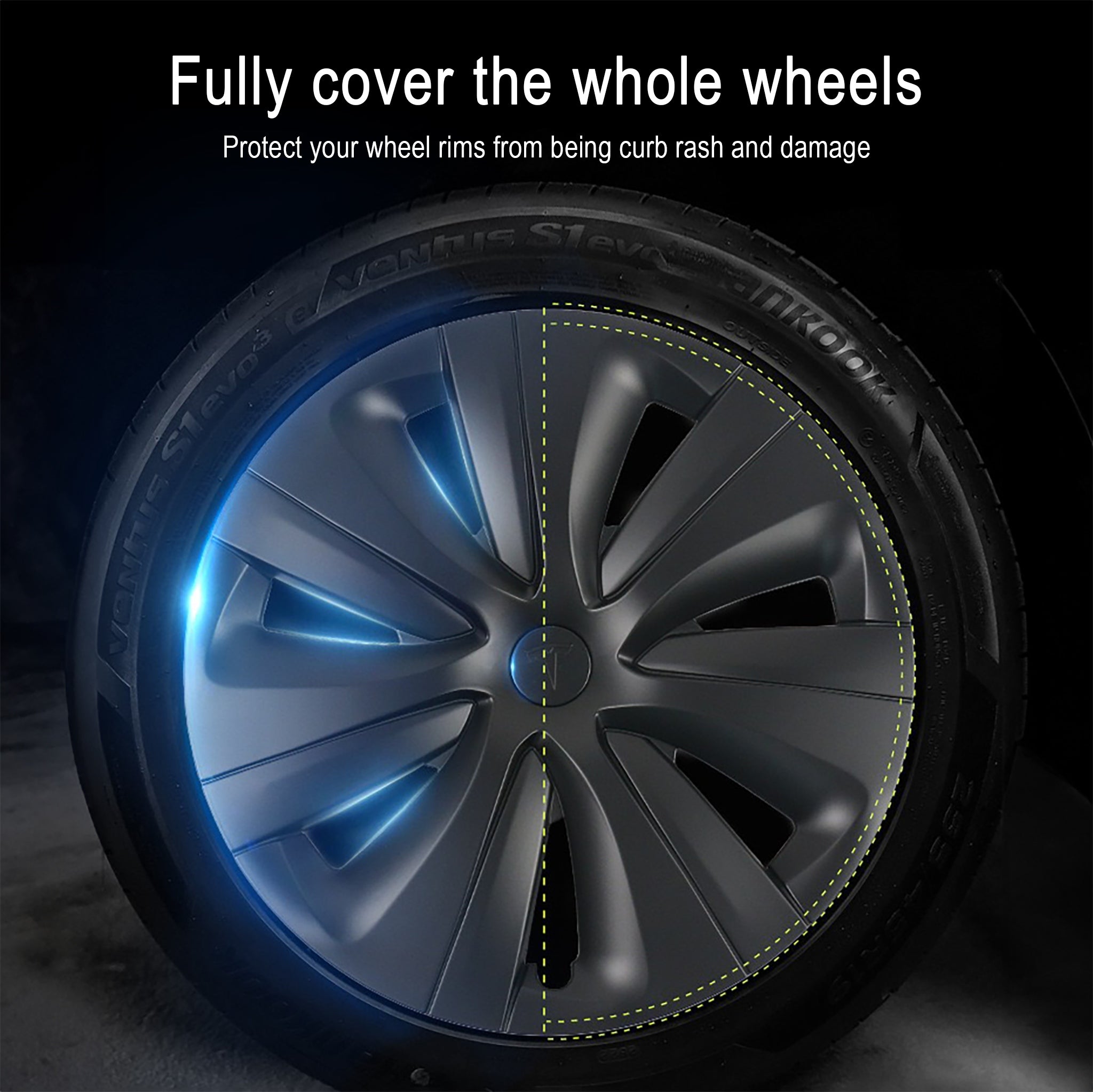 1 PCS Model S Tempest Wheel Cover for Tesla Model 3 Highland 18-Inch Wheels - Premium Replacement Accessory for Enhanced Style & Protection (Perfect for Daily Commute, Road Trips & Car Shows)