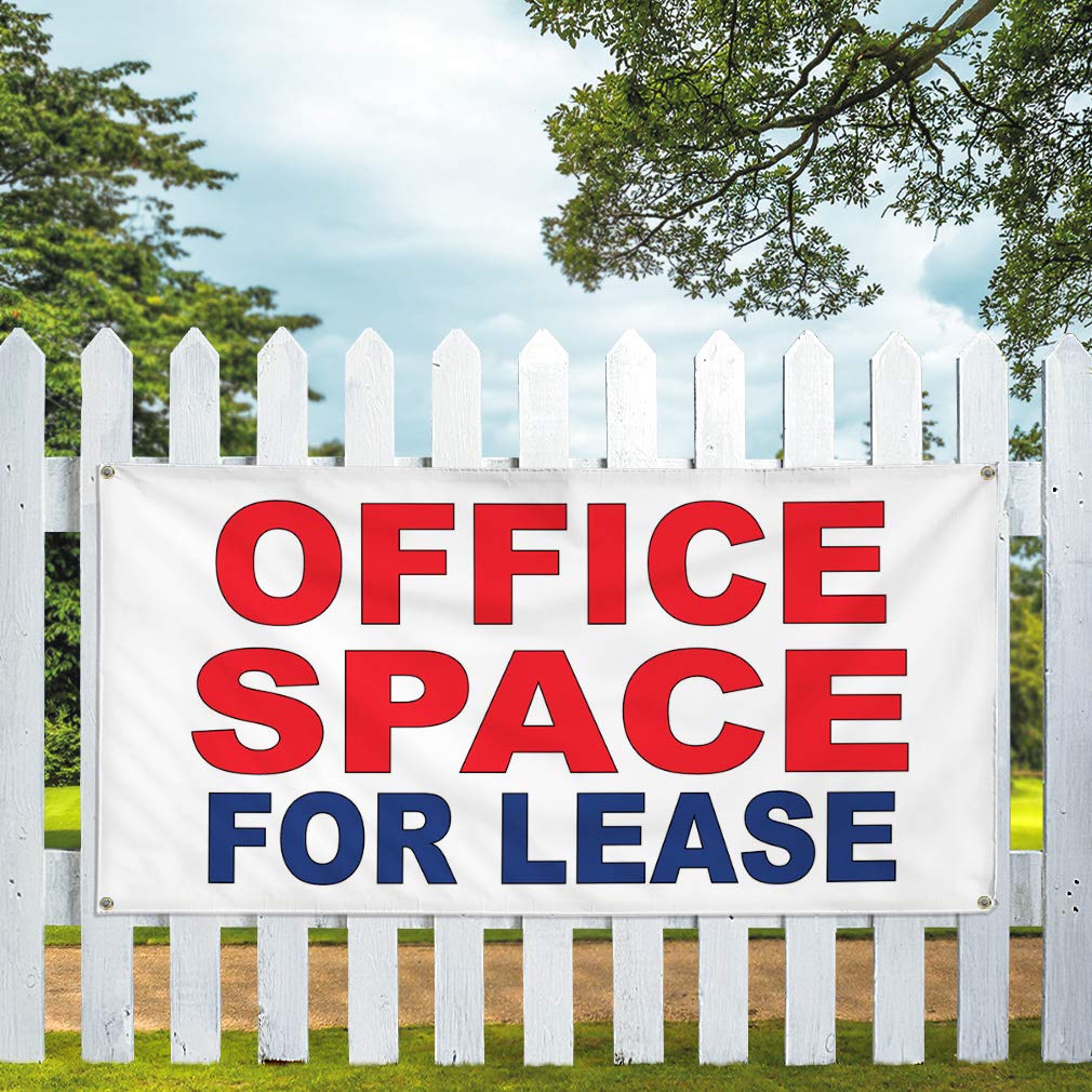 Custom Vinyl Banner 60x144 Inches - Durable Weatherproof Outdoor Business Sign with 10 Grommets (Red/Blue) for Office Space, Yard Sales & Industrial Use | Perfect for Advertising, Events & Storefront Displays