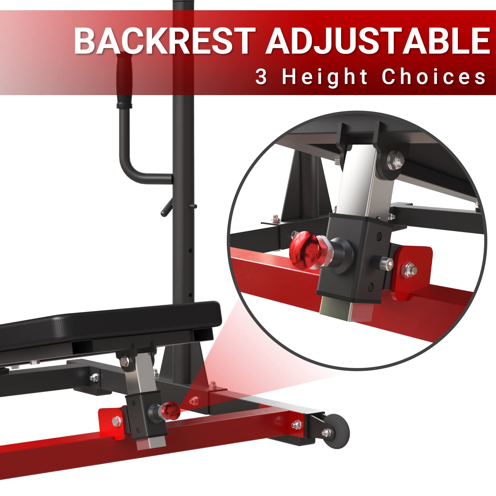 GMWD Vertical Leg Press Machine for Home Gym - Heavy Duty Leg Strength Training Equipment with Linear Bearing | Lower Body Workout Machine for Squats, Leg Press & Strength Building