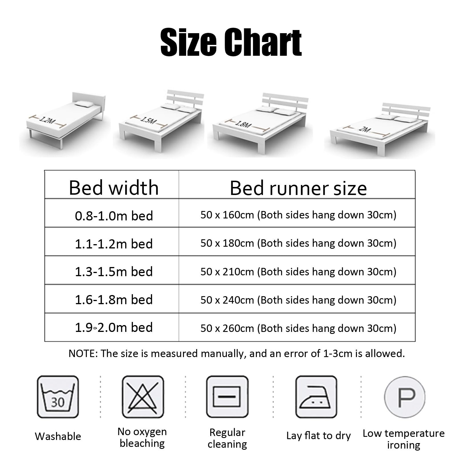Modern Linen Bed Runner - 50x210cm Brown Bed Scarf for Foot of Bed, Bed End Towel & Bedding Protection - Perfect for Hotels, Weddings & Home Decor