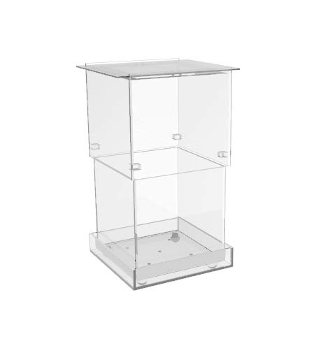 FixtureDisplays® Clear Acrylic Terrarium - 14.7