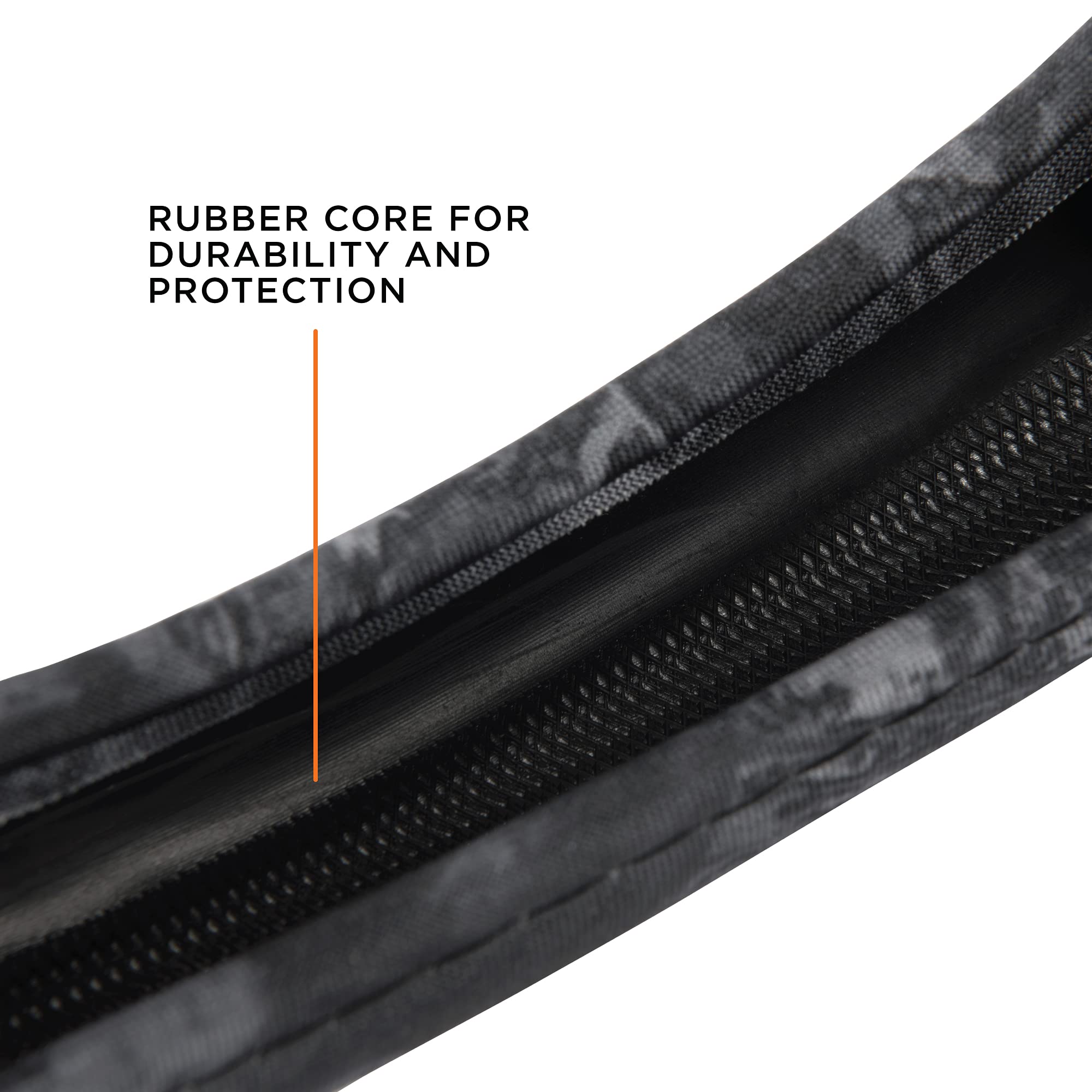 Universal Steering Wheel Cover - Non-Slip, Easy to Install for Cars, Trucks, Vans & SUVs - Black/Gray Tie Dye Design - Perfect for Road Trips, Commuting & Vehicle Protection