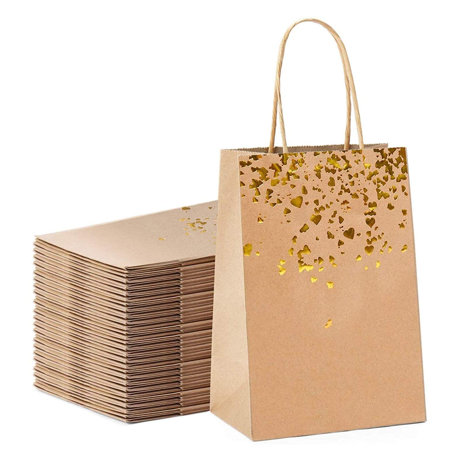 Eco-Friendly Kraft Paper Gift Bags for Christmas, Weddings, Birthdays & Parties - Reusable Canvas Storage Boxes for Home Organization & Festive Celebrations