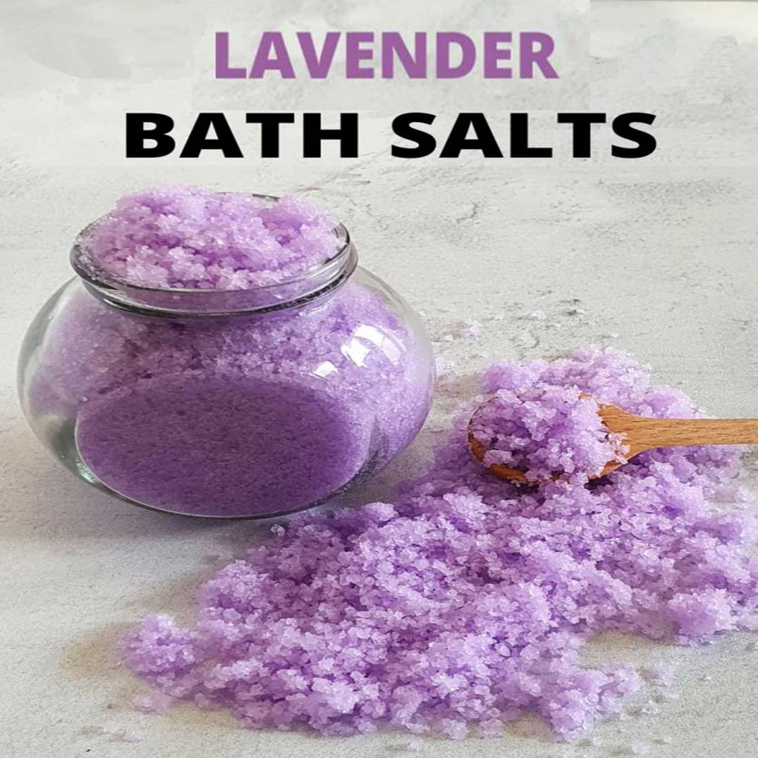 KNR Lavender Epsom Bath Salt for Relaxation & Muscle Relief - 400g | Soothe Aches, Stress & Improve Sleep | Perfect for Spa Nights & Post-Workout Recovery
