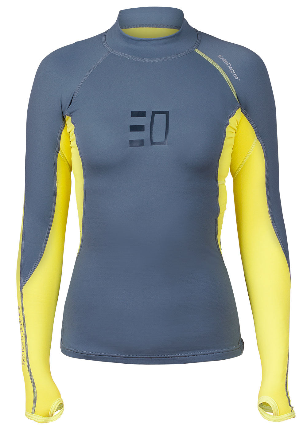 Enth Degree Women's Bombora Long Sleeve Polyfleece Rash Guard - UPF 50+ Sun Protection, Quick-Dry Swim Shirt for Surfing, Swimming & Outdoor Activities