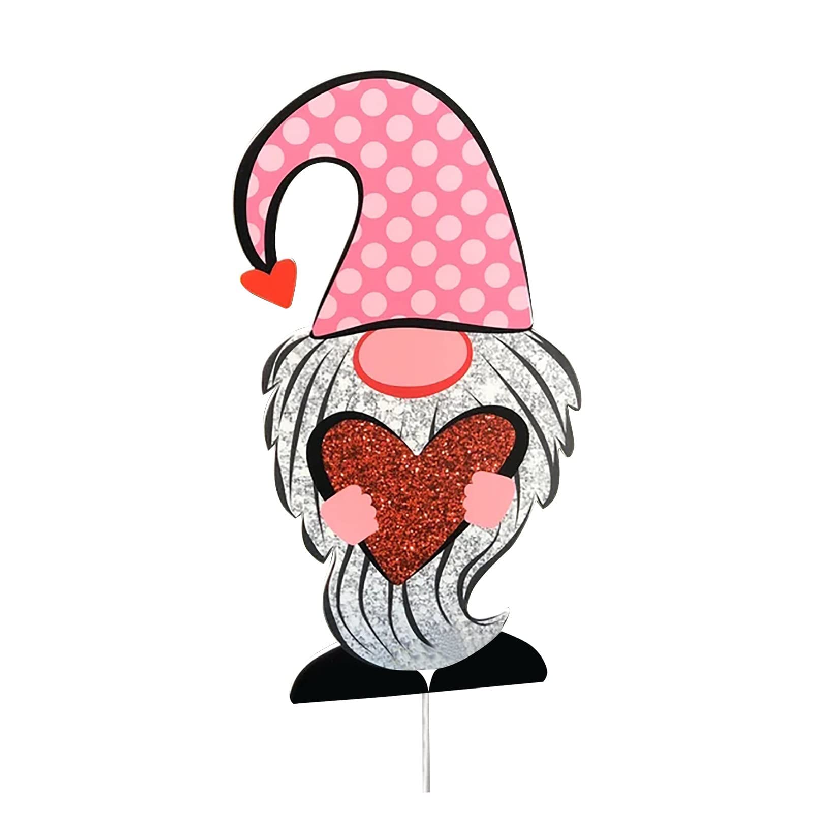NQyIOS Valentine's Day Garden Stakes - Outdoor Yard Decorations with Heart Cards for Home, Garden, and Patio | Perfect for Valentine's Decor, Wedding Decor, and Romantic Outdoor Parties