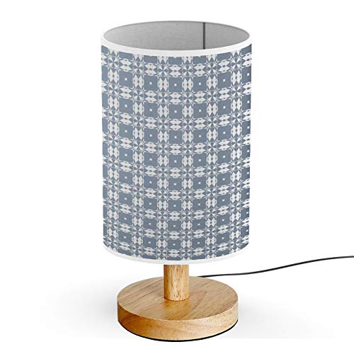 ARTSYLAMP Wood Base Decorative Desk Lamp - Modern Table & Bedside Light for Home Office, Bedroom, Study Room [Lynch Gray] - Perfect for Reading, Working & Creating Cozy Ambiance