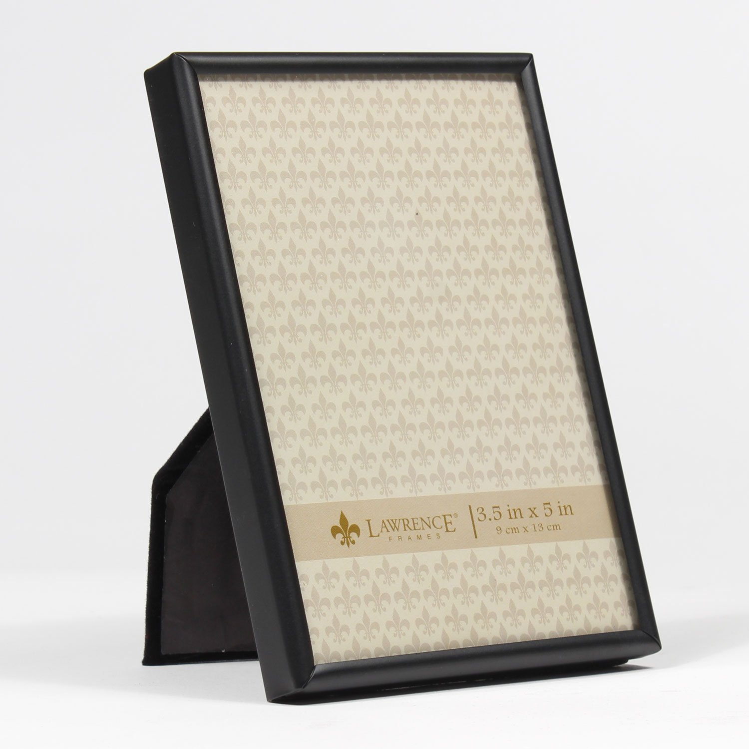 Lawrence Frames 660035 3.5x5 Simply Black Picture Frame - Classic Black Photo Frame for 3.5x5 Photos - Perfect for Wall Display, Tabletop Decor, and Gift Giving