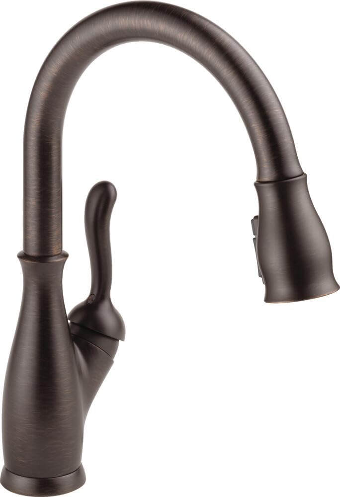 Delta Leland Oil Rubbed Bronze Pull-Down Kitchen Faucet with Magnetic Docking Spray Head - Venetian Bronze 9178-RB-DST for Modern Farmhouse & Industrial Style Kitchens