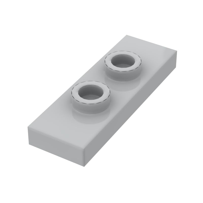 300-Piece Light Gray Classic Building Plate 1x3 with 2 Studs - Bulk LEGO-Compatible Bricks for Creative Construction (34103) | Perfect for MOC Models, DIY Projects & Kids Educational Toys