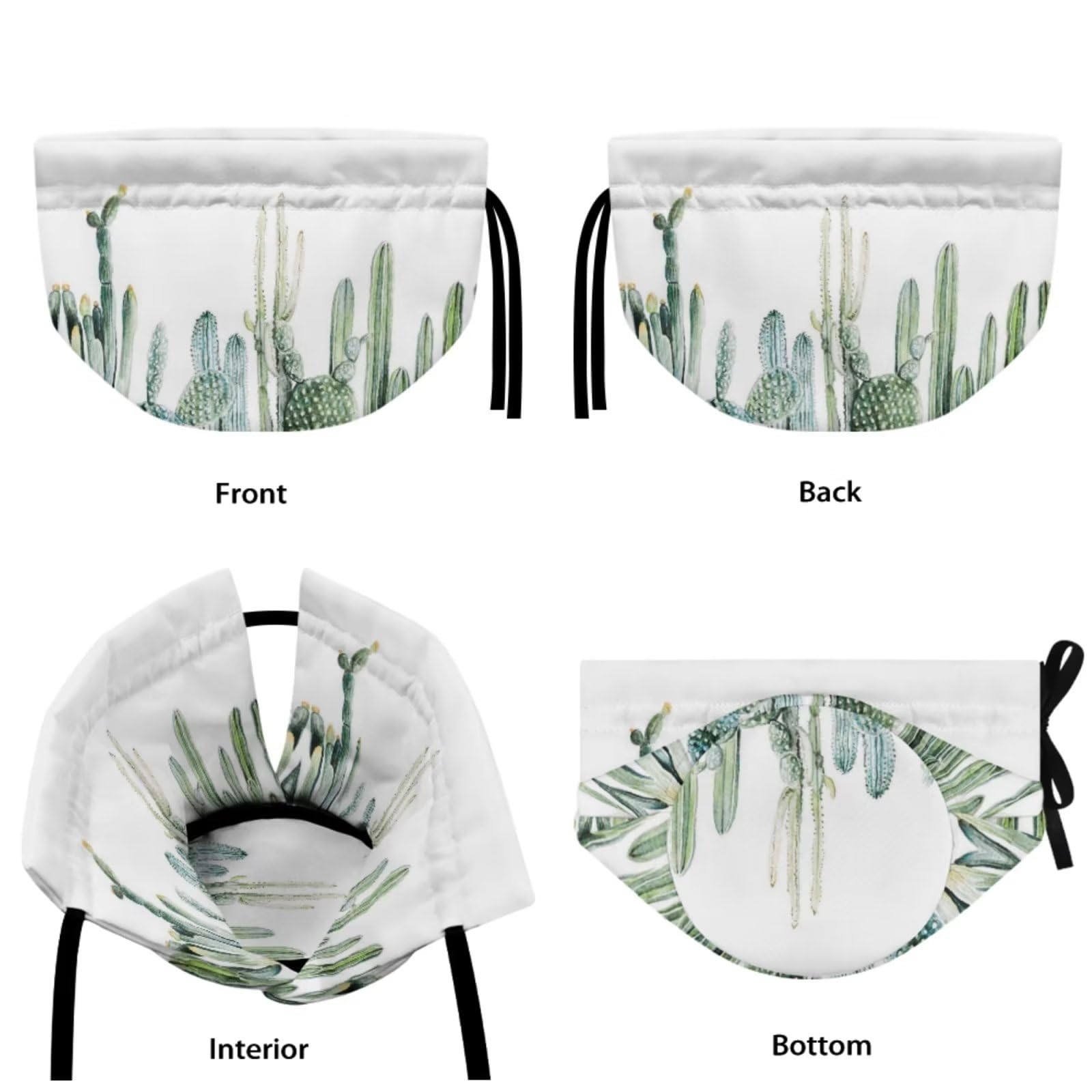 Insulated Tea Kettle Cover Set of 2 - Cactus & Purple Floral Print Teapot Cozy with Elastic Band for Heat Retention & Dust Protection | Perfect for Kitchen, Breakfast Tea Time & Home Decor