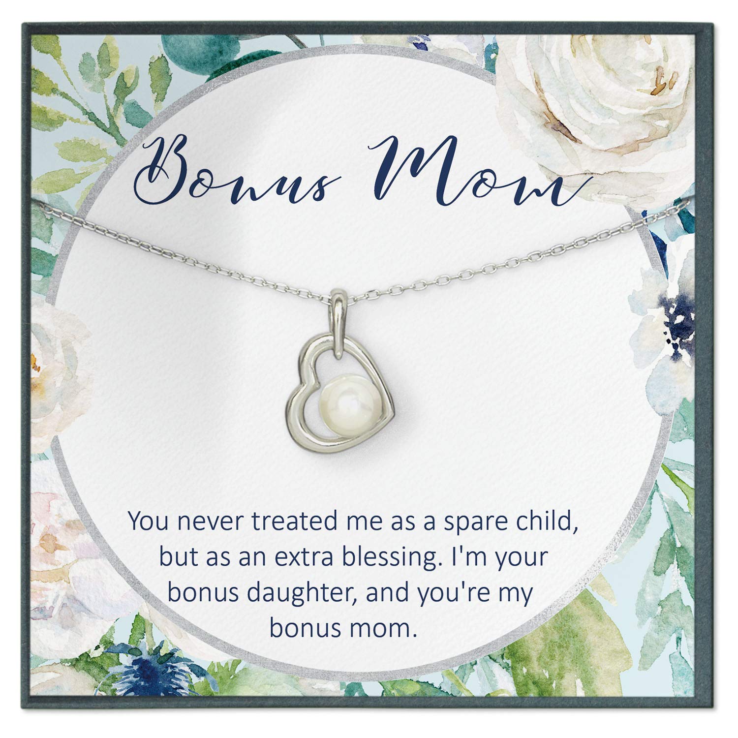Stepmom Necklace - Thoughtful Jewelry Gift for Stepmother from Stepdaughter or Stepson | Birthday, Mother's Day & Appreciation Present | Perfect for Special Occasions & Heartfelt Moments