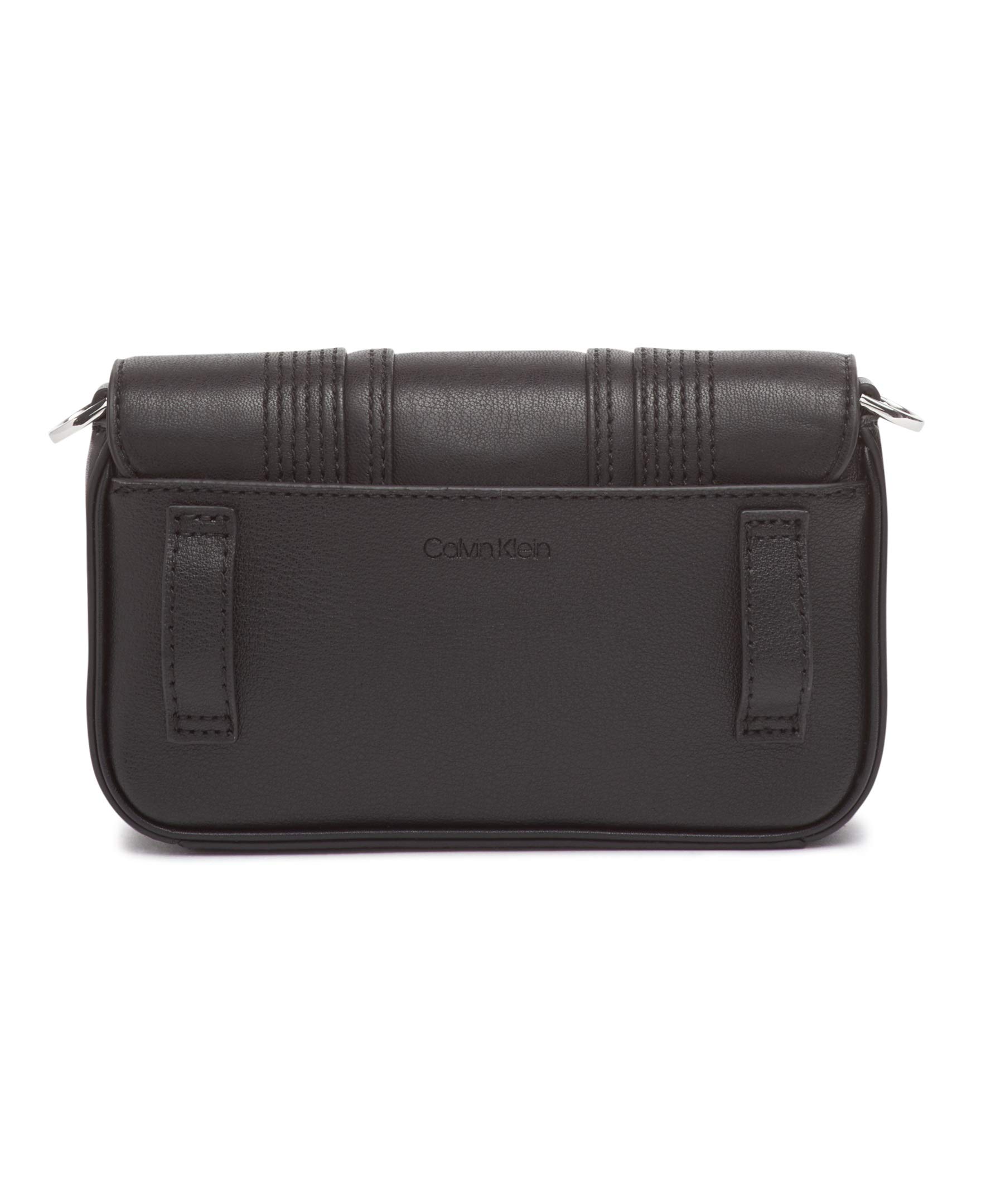 Calvin Klein Lock Linear Stitch Quilted Daytona Leather Crossbody Bag for Women | Fashionable Shoulder Purse for Daily Use, Work, and Evening Out