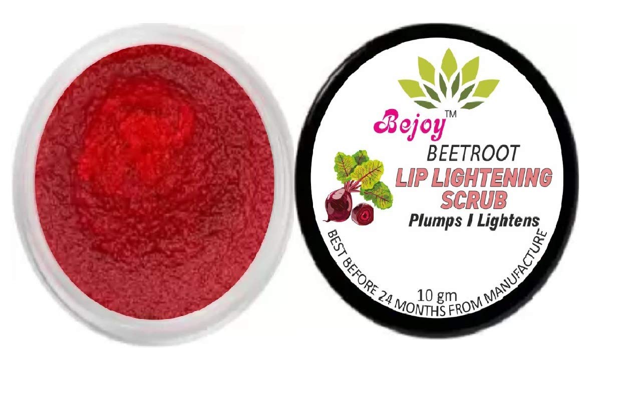 Natural Beetroot Lip Scrub - 10g Exfoliator for Soft Lips | Vegan, Cruelty-Free Lip Care | Perfect for Dry, Chapped Lips & Pre-Makeup Prep