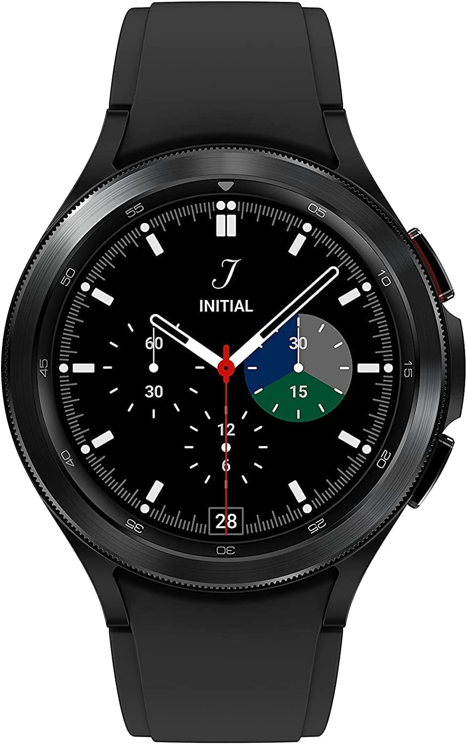 SAMSUNG Galaxy Watch 4 46mm Smartwatch with Bonus White Band - ECG Monitor, Fitness & Sleep Tracker, GPS, Fall Detection, Bluetooth - US Version (Black) | Perfect for Running, Workouts & Daily Health Monitoring