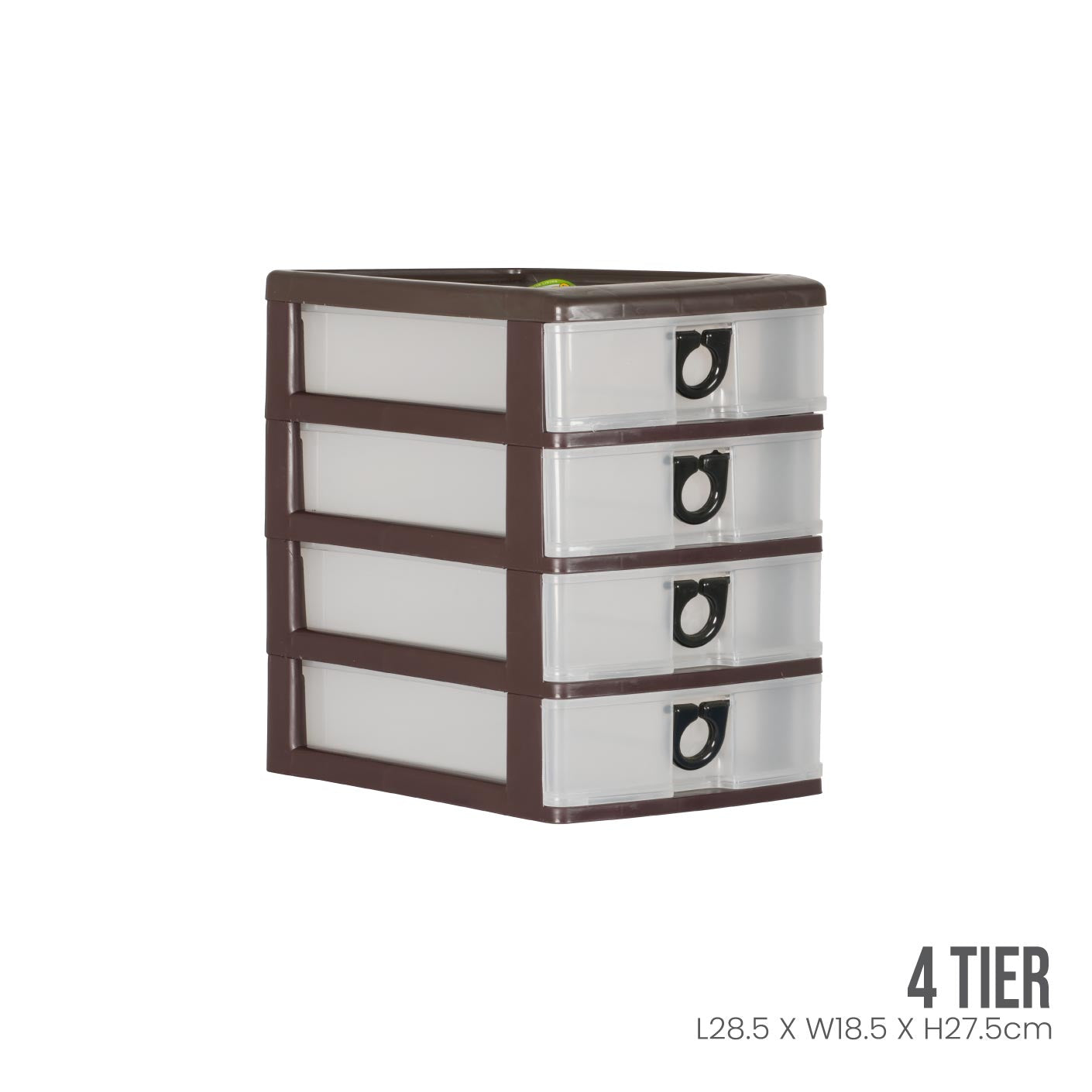 BROWN FRAME - TRANSLUCENT DRAWER (301-4BRF-TPT)