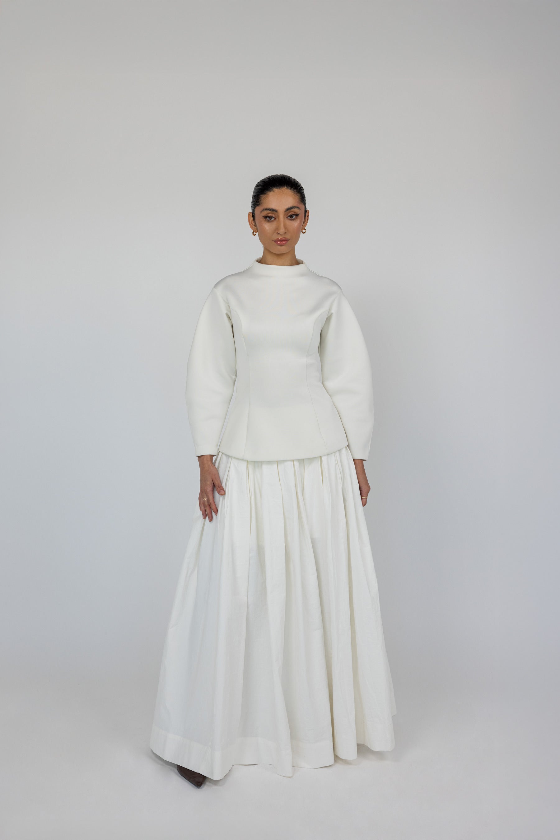Elegant Pleated Skirt for Women - A-Line Midi Skirt with Flowy Design - Perfect for Office, Party & Casual Wear