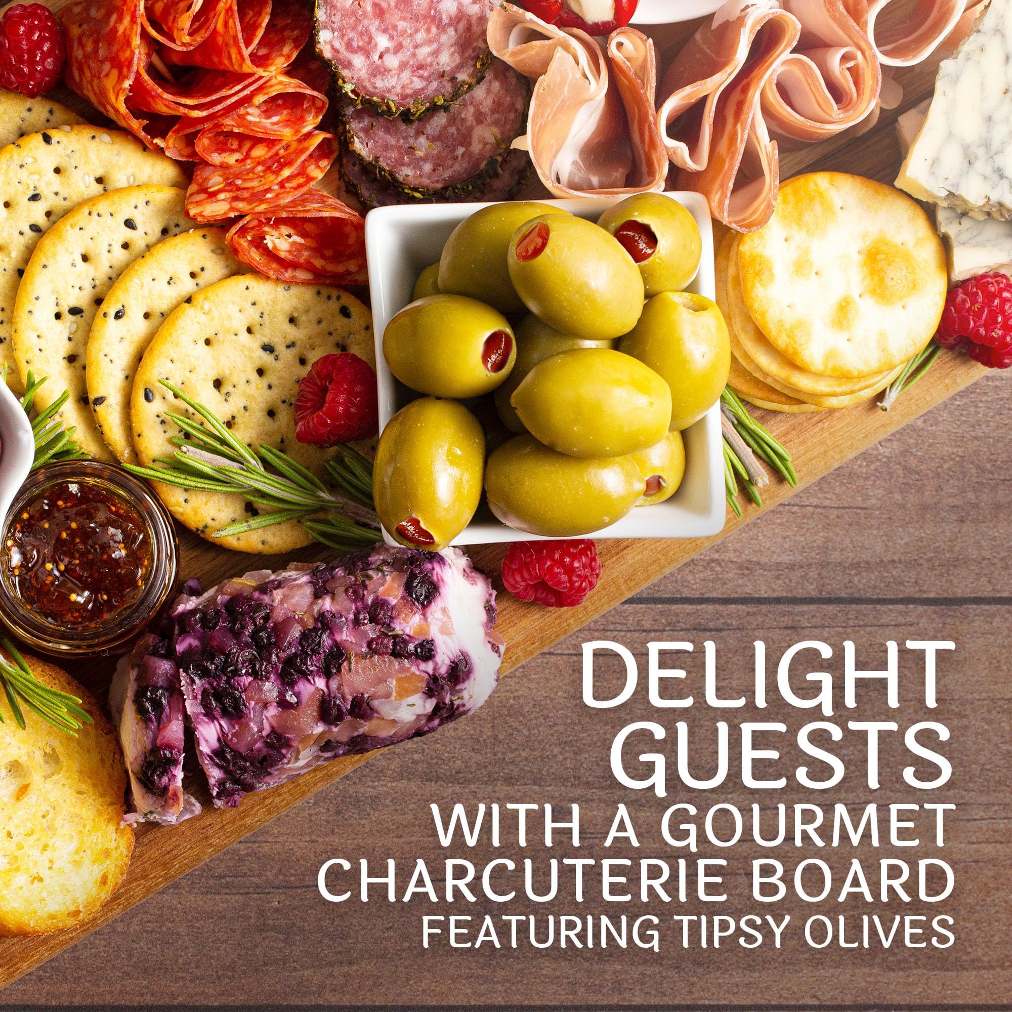 Premium Sable & Rosenfeld Tipsy Olives - Jumbo Green Olives Stuffed with Pimento in French Vermouth - Perfect for Cocktails, Bloody Mary Garnish & Martini Garnish - 4.94 oz (Pack of 1) - Great for Home Bars, Parties & Gourmet Snacking
