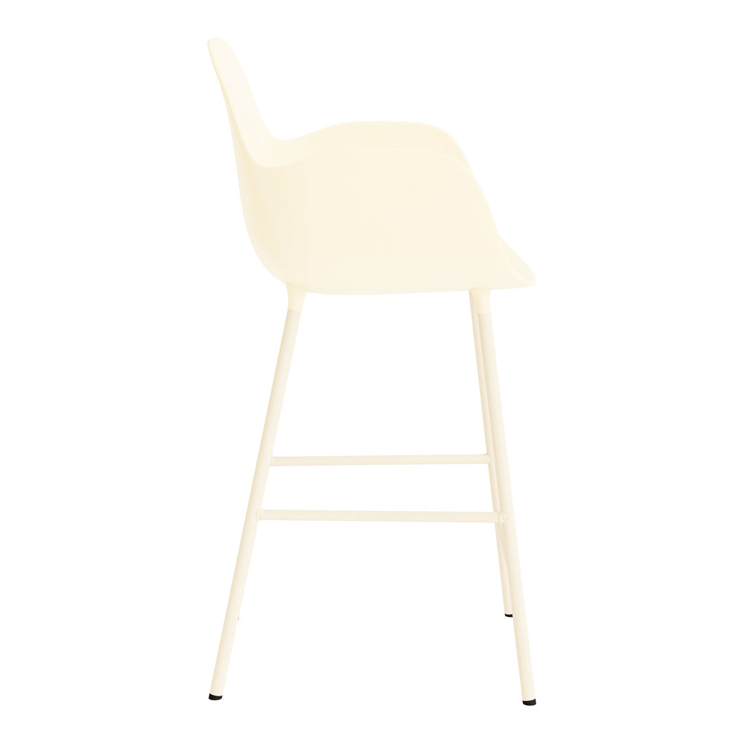 Modern Form Counter Armchair - Stylish Bar Stool for Kitchen Island, Breakfast Nook & Home Bar - Adjustable Height & Comfortable Seating for Dining & Entertaining