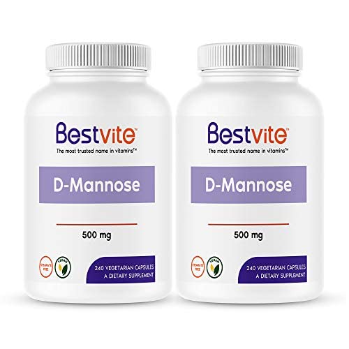 Premium D-Mannose 500mg Supplement (480 Vegan Capsules) - Non-GMO, Gluten-Free, No Fillers - Supports Urinary Tract Health - Ideal for Daily Wellness & UTI Prevention