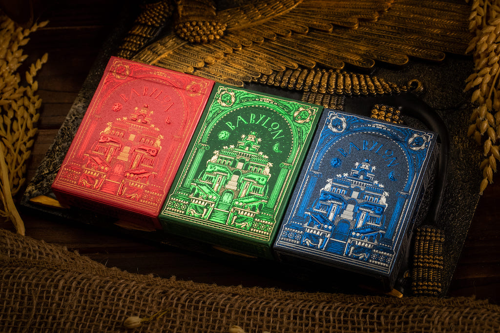 Premium Ruby Red Babylon Playing Cards - Elegant Design for Poker, Magic Tricks & Card Games | Perfect for Casino Nights, Gifts & Collectors