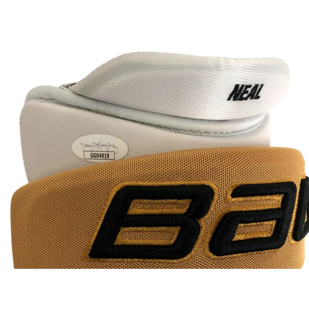 James Neal Autographed 2017 Vegas Golden Knights Game-Used Gloves - First VGK Season Collectible - Perfect for Hockey Fans & Memorabilia Displays
