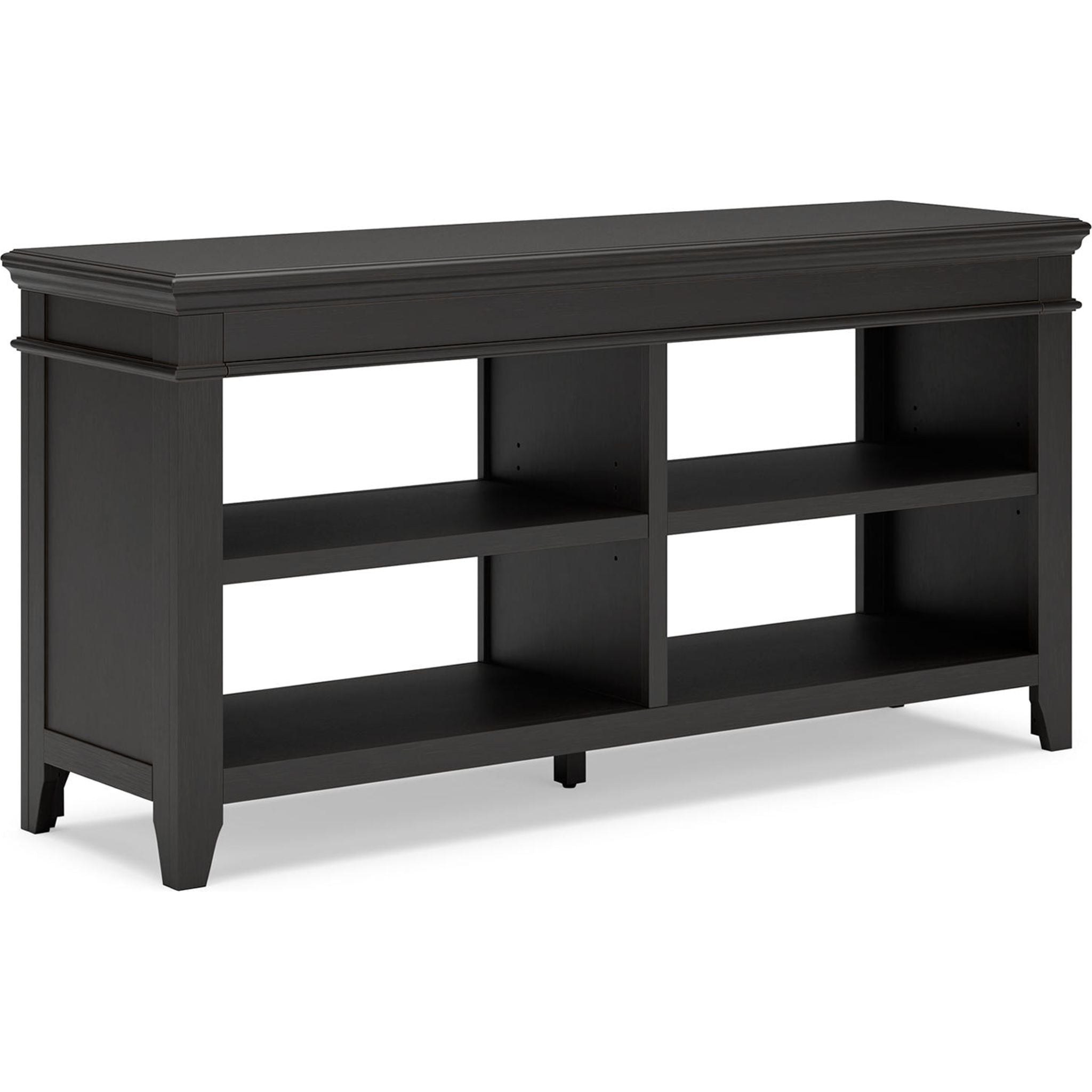 Beckincreek Black Credenza - Modern TV Stand with Storage for Living Room, Bedroom & Office