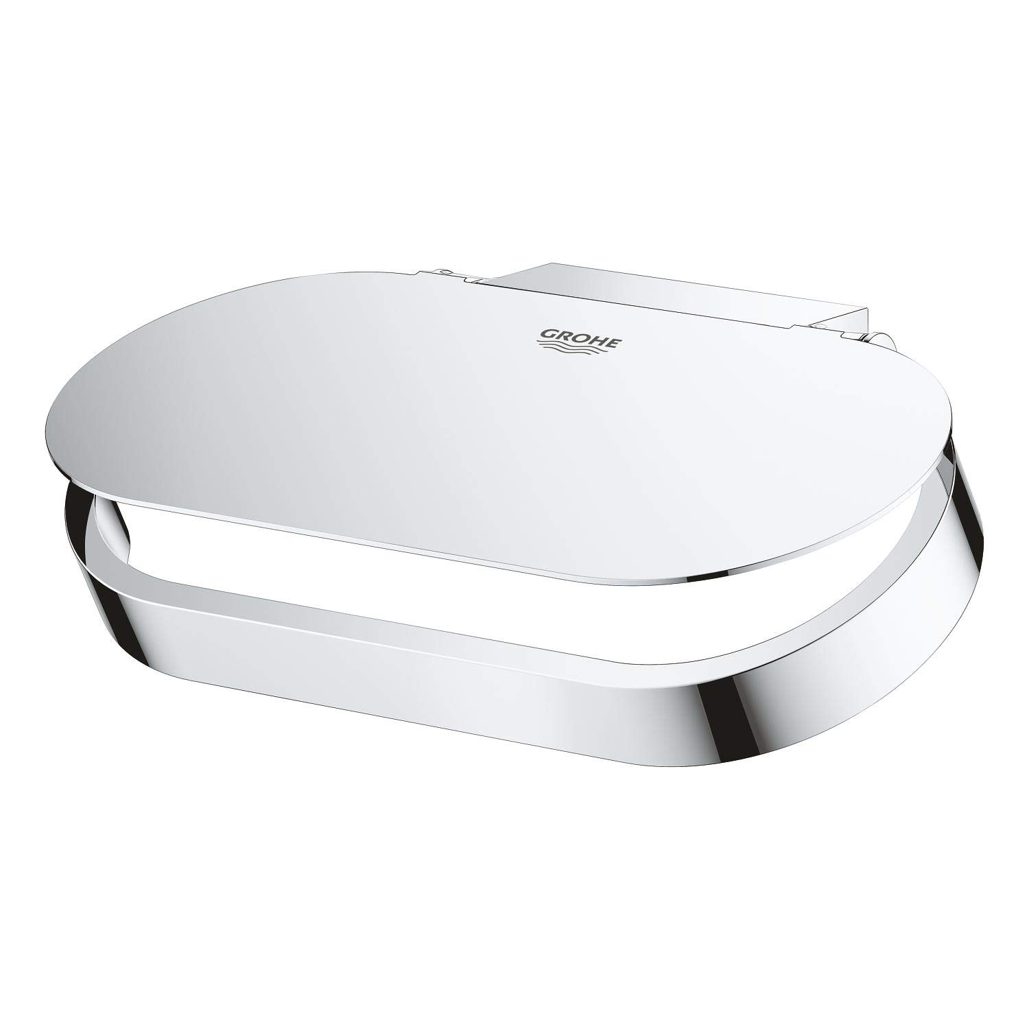Grohe Selection Roll Holder - Premium Stainless Steel Bathroom Tissue Holder for Modern Homes | Perfect for Bathroom, Powder Room & Guest Toilet Accessories