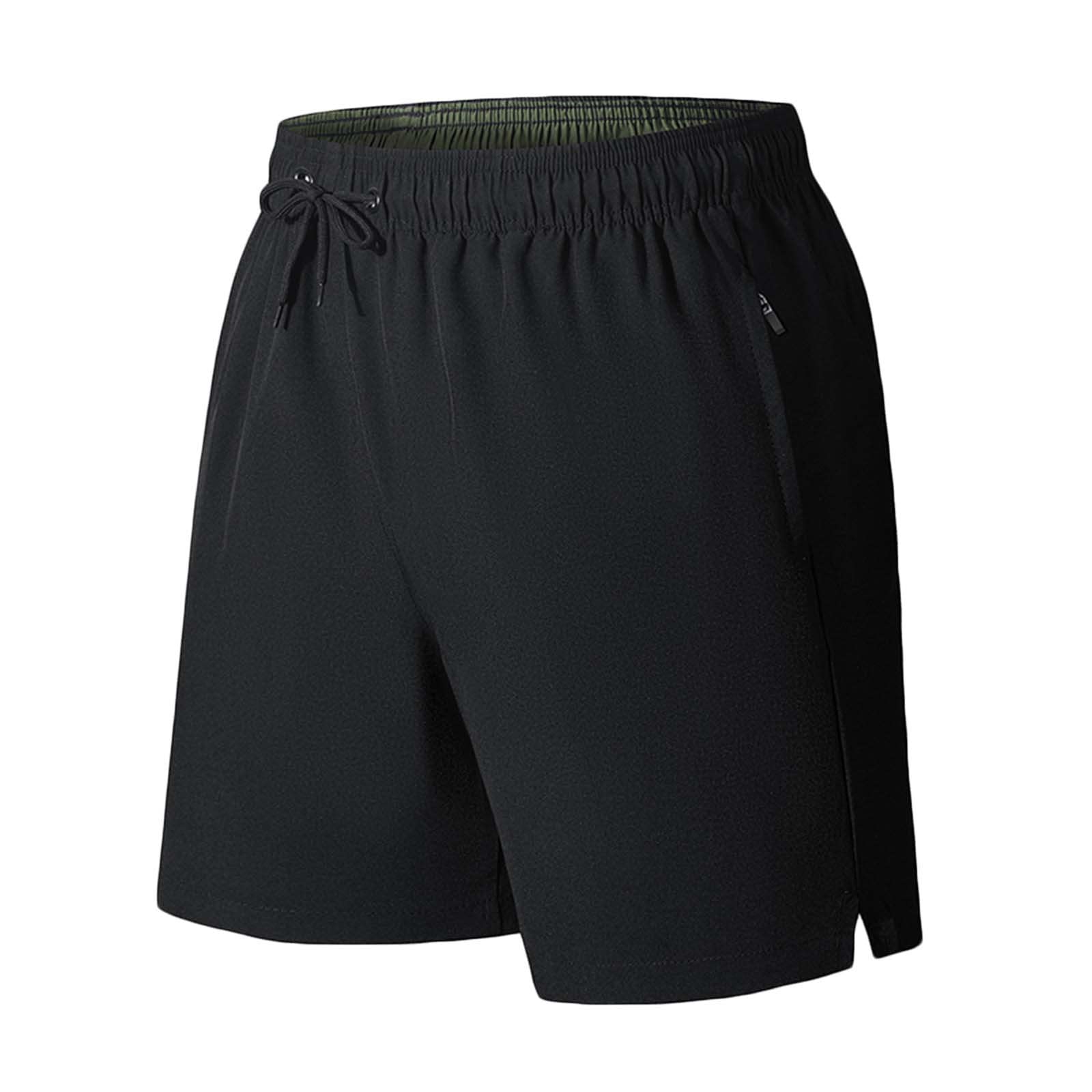 Ozmmyan Men's Athletic Shorts - Solid Color Quick-Dry Workout Shorts with Elastic Waistband for Gym, Running & Beach Activities | Perfect for Fitness, Sports & Summer Outdoors