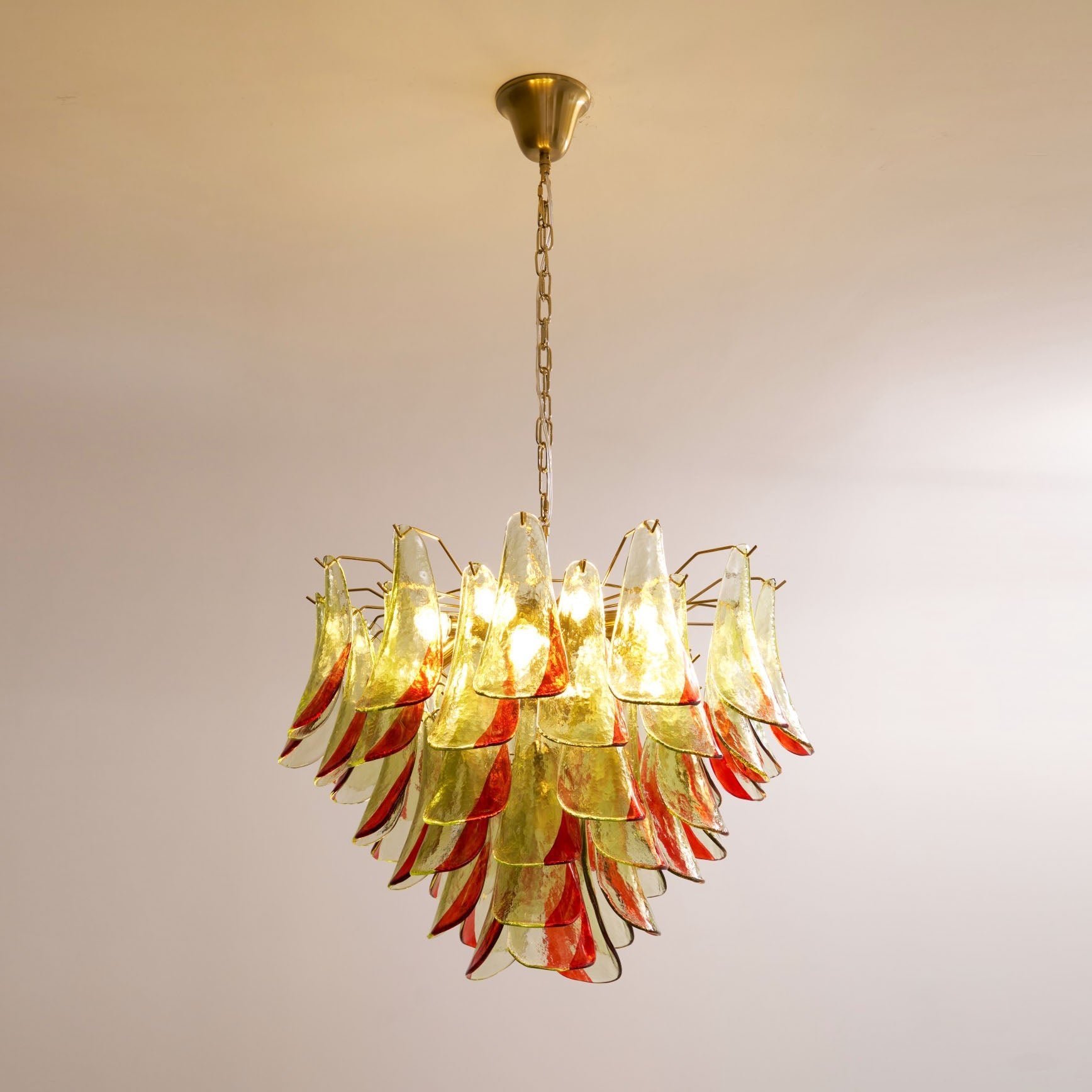Marielle Murano Glass Chandelier - Elegant Crystal Ceiling Light Fixture for Dining Room, Living Room & Bedroom Decor