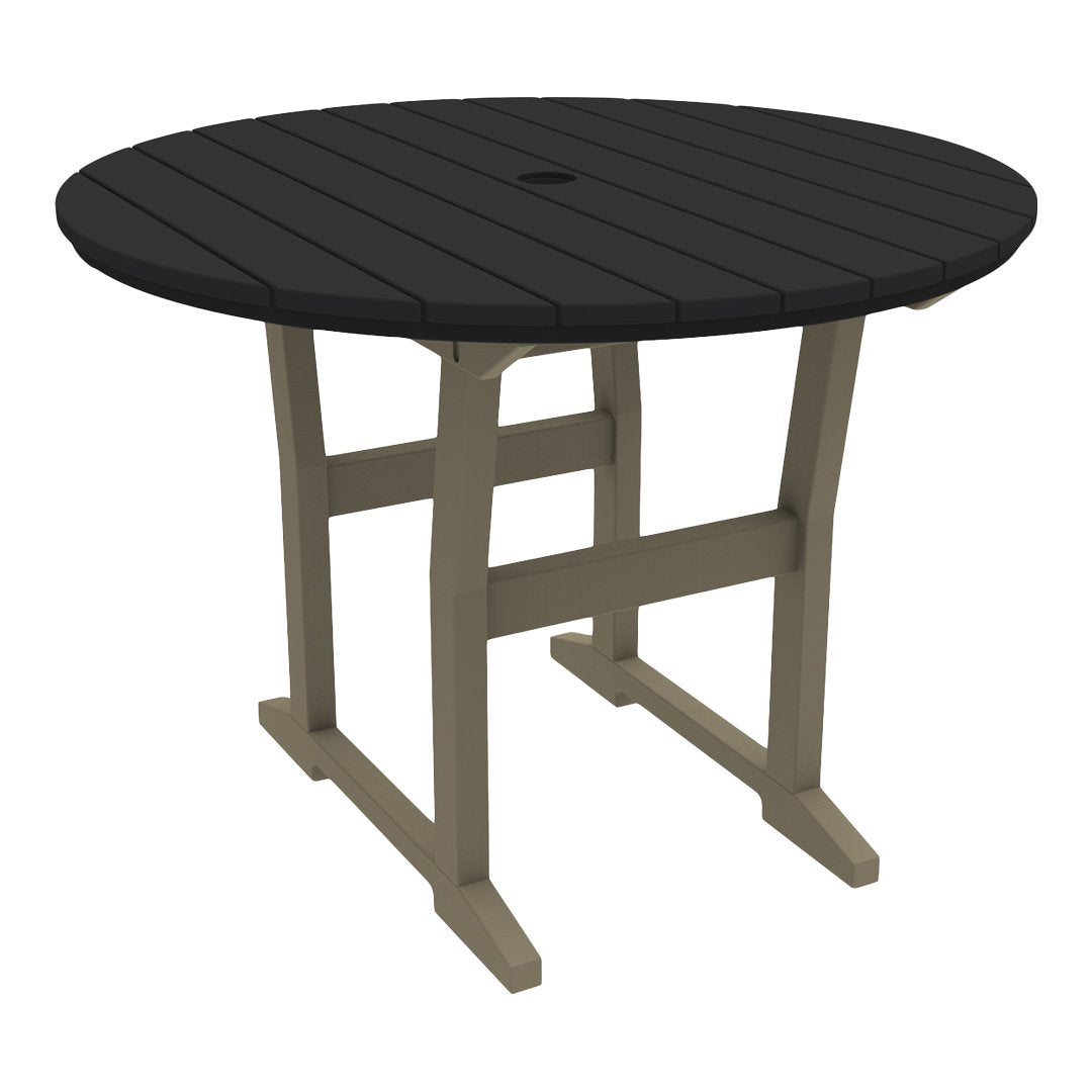 Coastline Cafe Round Dining Table - 36 Inch Modern Kitchen Table for Small Spaces, Breakfast Nook & Apartment - Perfect for Coffee Shops, Restaurants & Home Decor