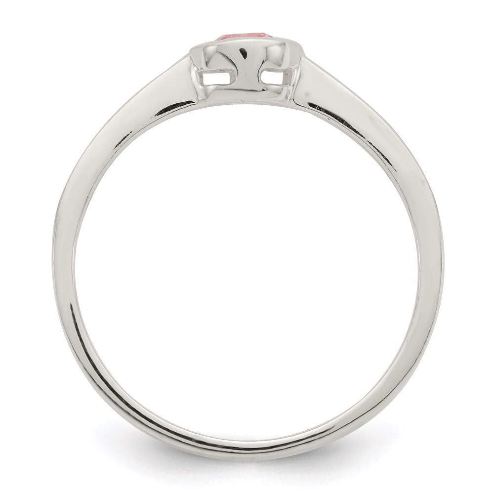 925 Silver Pink CZ Ring for Women - Elegant Gift for Her